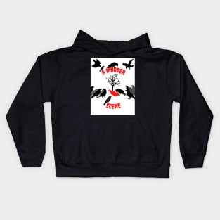 A Murder Scene Kids Hoodie